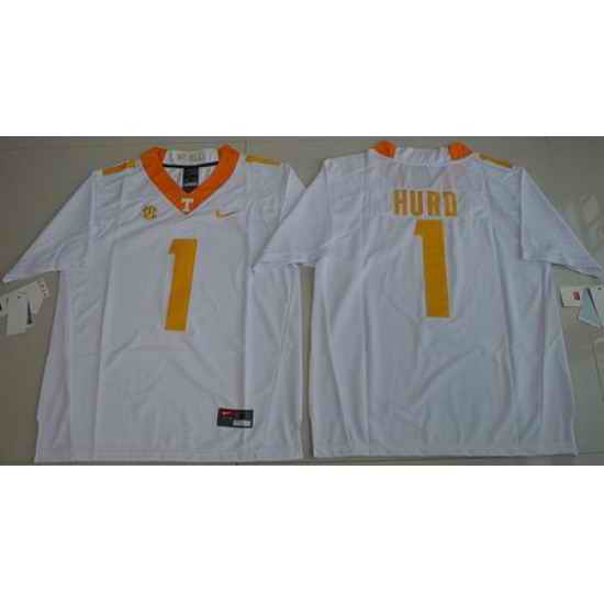 Vols #1 Jalen Hurd White Limited Stitched NCAA Jersey